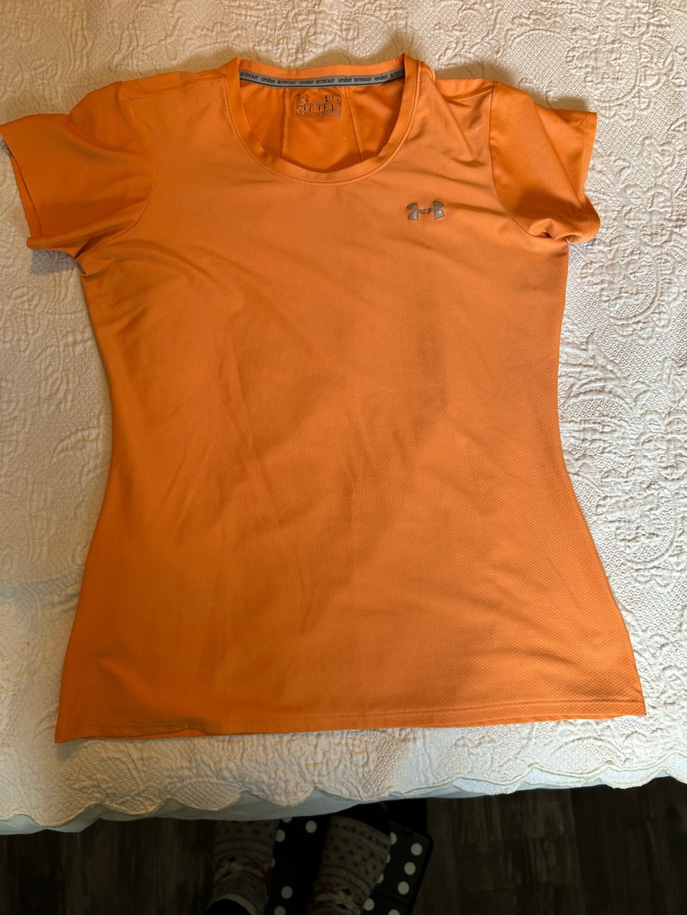 Under Armour Women’s Bright Orange Short Sleeve Athletic Tee